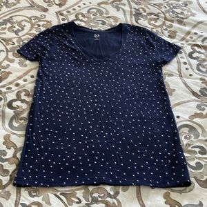 GAP T-SHIRT POLKA DOT V-NECK SIZE S